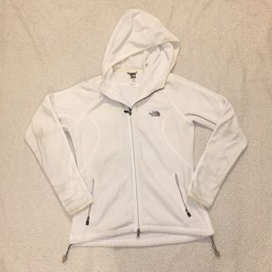 White North Face Zip-Up